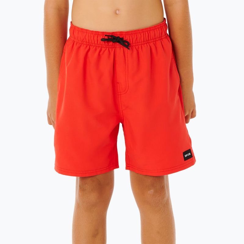Детски плажни шорти Rip Curl Offset Volley red 3