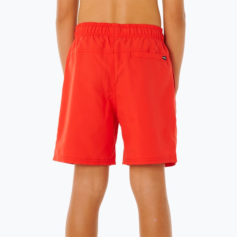 Детски плажни шорти Rip Curl Offset Volley red 4