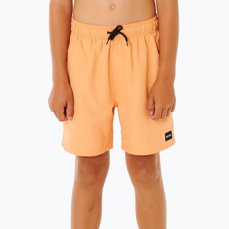 Детски плажни шорти Rip Curl Offset Volley mandarin set