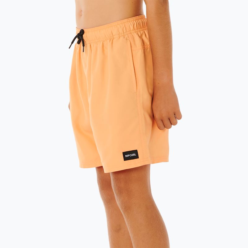 Детски плажни шорти Rip Curl Offset Volley mandarin set 4