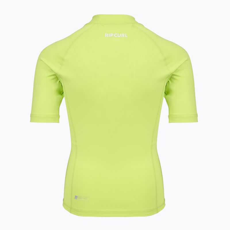 Детска тениска за плуване Rip Curl Waves Upf lime 2