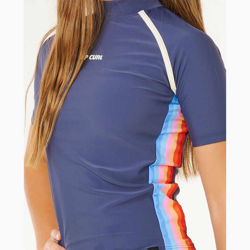Детска тениска за плуване Rip Curl Surf Revival Rash Vest navy 6