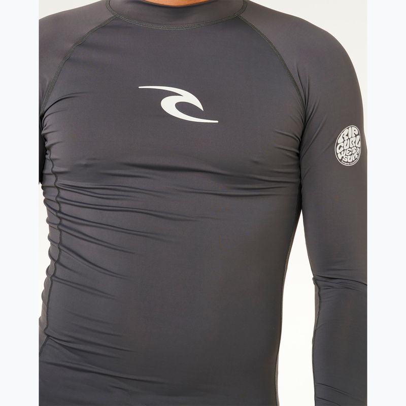 Мъжка блуза с дълъг ръкав за плуване Rip Curl Waves Upf Perf charcoal grey 6