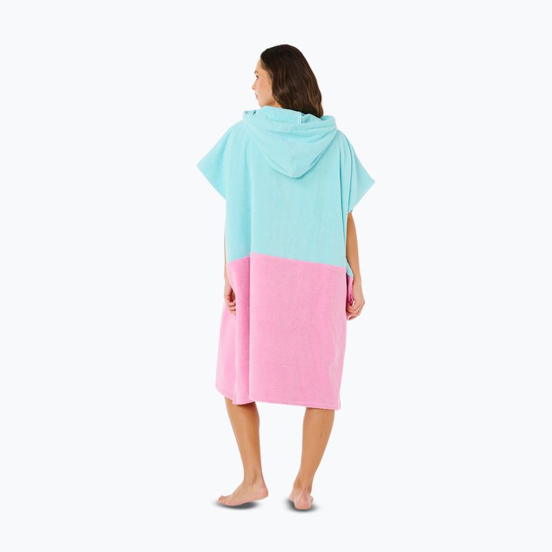 Дамско пончо Rip Curl Premium Surf Hooded Towel light sea blue 2
