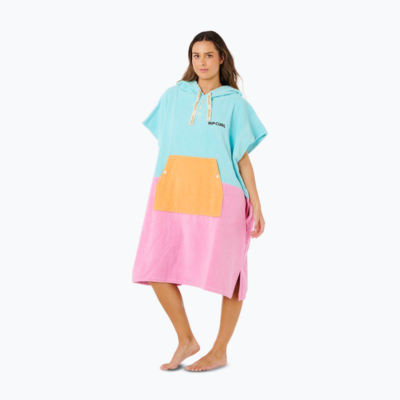 Дамско пончо Rip Curl Premium Surf Hooded Towel light sea blue 3