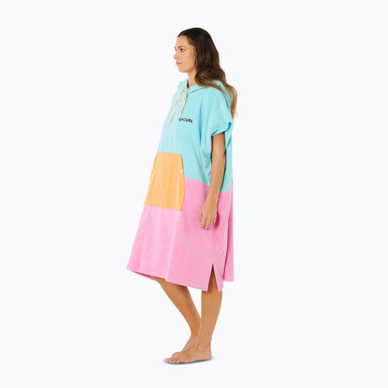 Дамско пончо Rip Curl Premium Surf Hooded Towel light sea blue 4