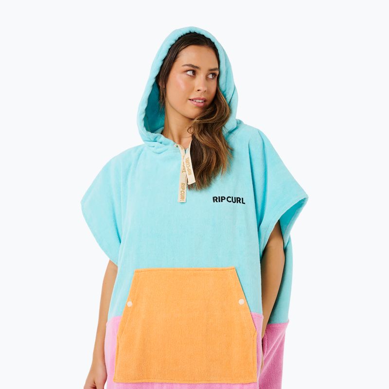 Дамско пончо Rip Curl Premium Surf Hooded Towel light sea blue 5
