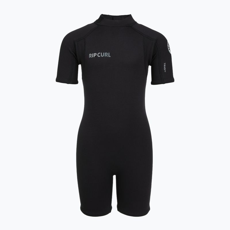 Детски неопренов костюм за плуване Rip Curl Groms Trad 2/2 mm Back Zip Springsuit black 2