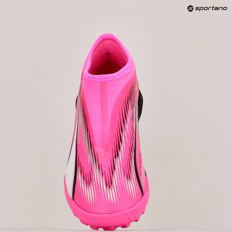 Детски футболни обувки PUMA Ultra Match LL TT + Mid Jr poison pink/puma white/puma black 9