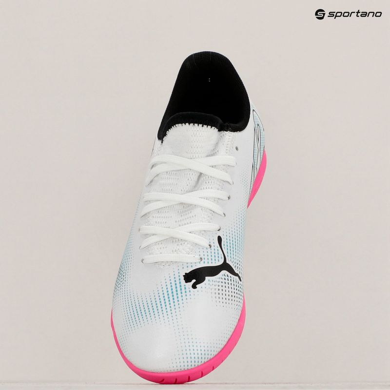 Детски футболни обувки PUMA Future 7 Play IT puma white/puma black/poison pink 10