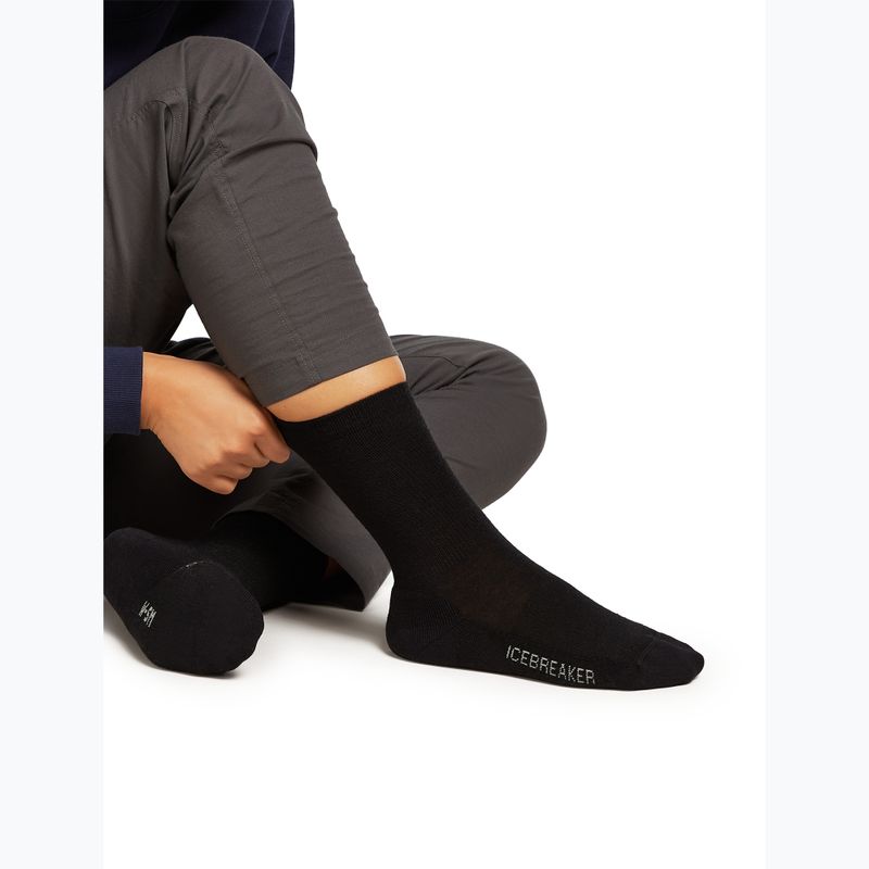 Дамски чорапи Icebreaker Merino Lifestyle Light Crew black 4