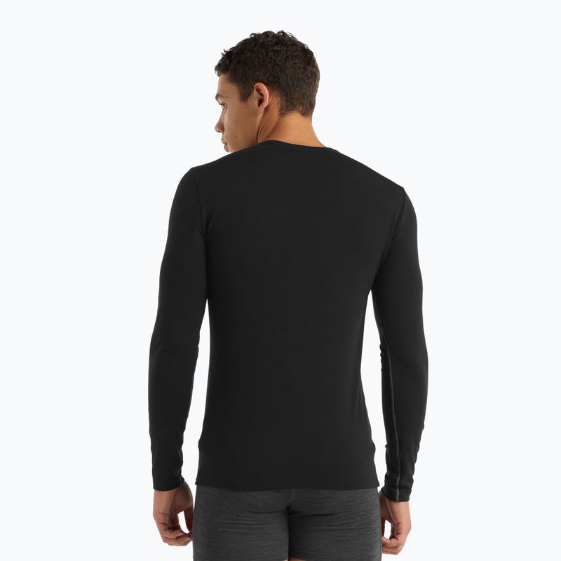 Мъжка термоактивна блуза icebreaker Merino 150 Anatomica Crewe black 3