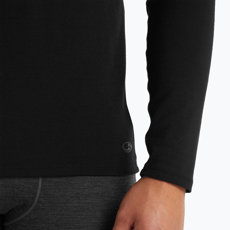 Дълъг ръкав термоактивен мъжки icebreaker Merino 150 Anatomica Crewe черен 5
