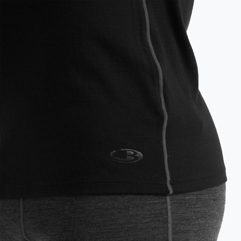 Дълъг ръкав термоактивен мъжки icebreaker Merino 150 Anatomica Crewe черен 6