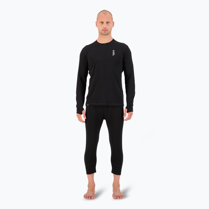 Мъжки термобельо с дълъг ръкав Mons Royale Cascade Merino Base Layer black 2