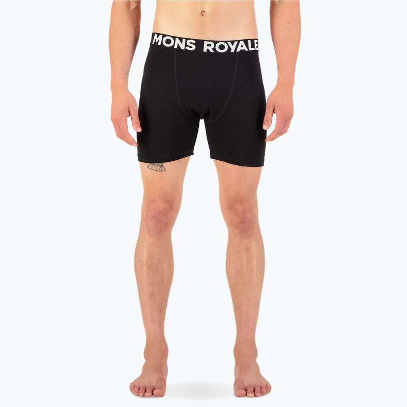 Мъжки термални боксерки Mons Royale Hold 'em Merino black 3
