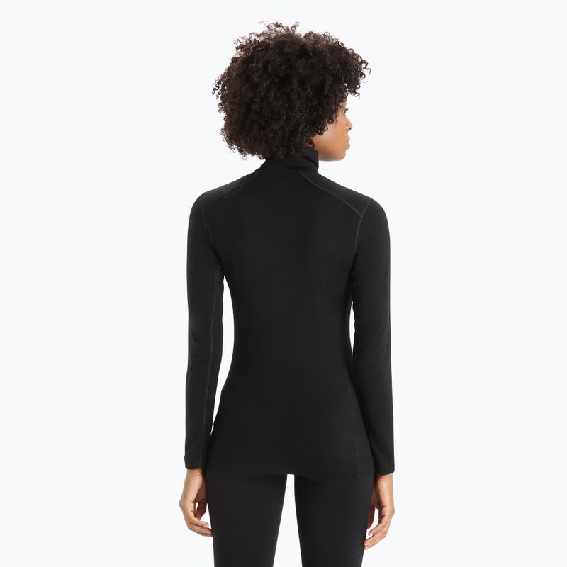 Дамска термоактивна блуза icebreaker 200 Oasis Half Zip black 3