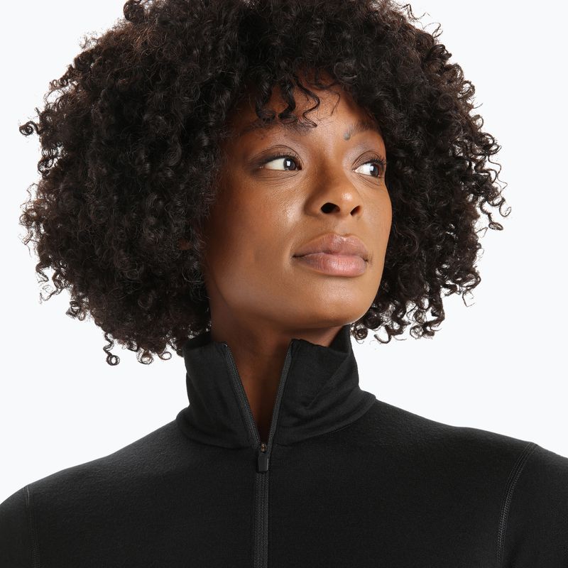 Дамска термоактивна блуза icebreaker 200 Oasis Half Zip black 4