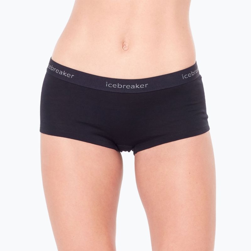 Дамски термобоксерки Icebreaker Merino 200 Oasis Boy Shorts black 5