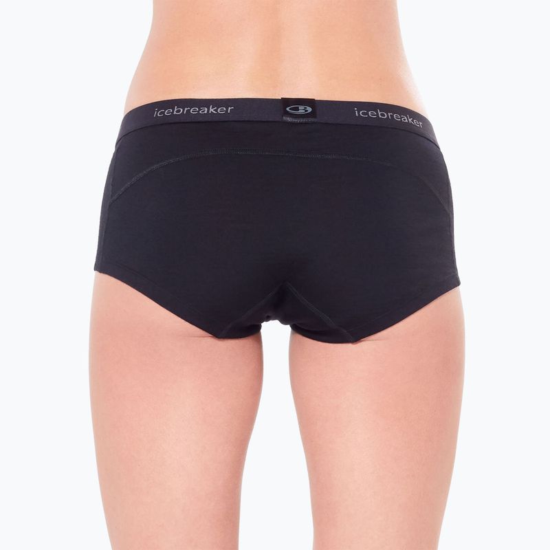 Дамски термобоксерки Icebreaker Merino 200 Oasis Boy Shorts black 6