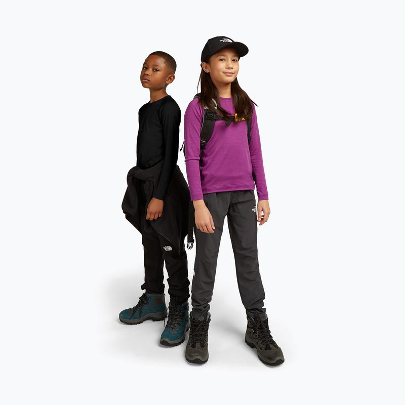 Детска термоактивна блуза с дълъг ръкав icebreaker 200 Oasis Crewe black 5