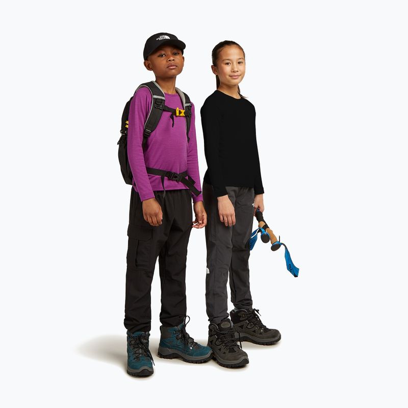 Детска термоактивна блуза с дълъг ръкав icebreaker 200 Oasis Crewe black 6