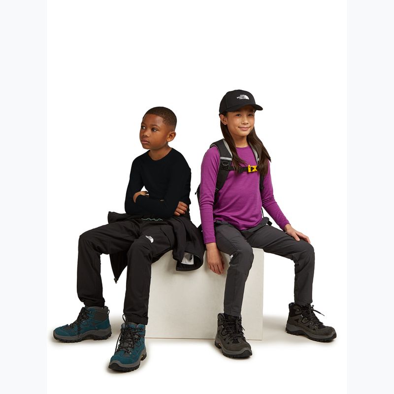 Детска термоактивна блуза с дълъг ръкав icebreaker 200 Oasis Crewe black 8