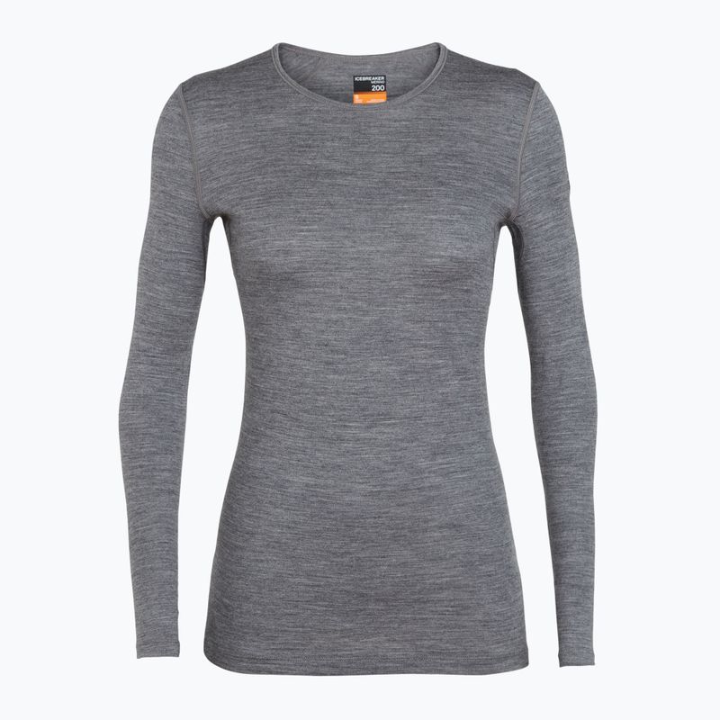 Дамска термоактивна блуза icebreaker 200 Oasis Crewe gritstone heather 5