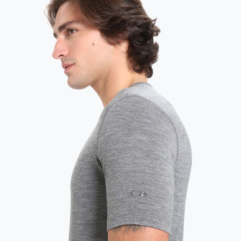 Мъжка термоактивна тениска Icebreaker 200 Oasis Crewe gritstone heather 5