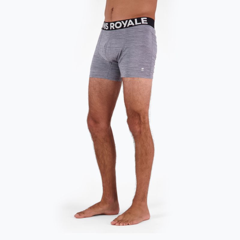 Мъжки термални боксерки Mons Royale Hold 'em Shorty Merino grey heather 6