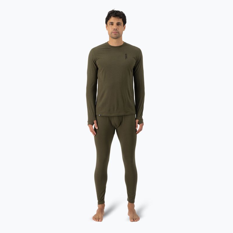 Мъжка термоактивна блуза Mons Royale Cascade Merino Base Layer dark olive 2