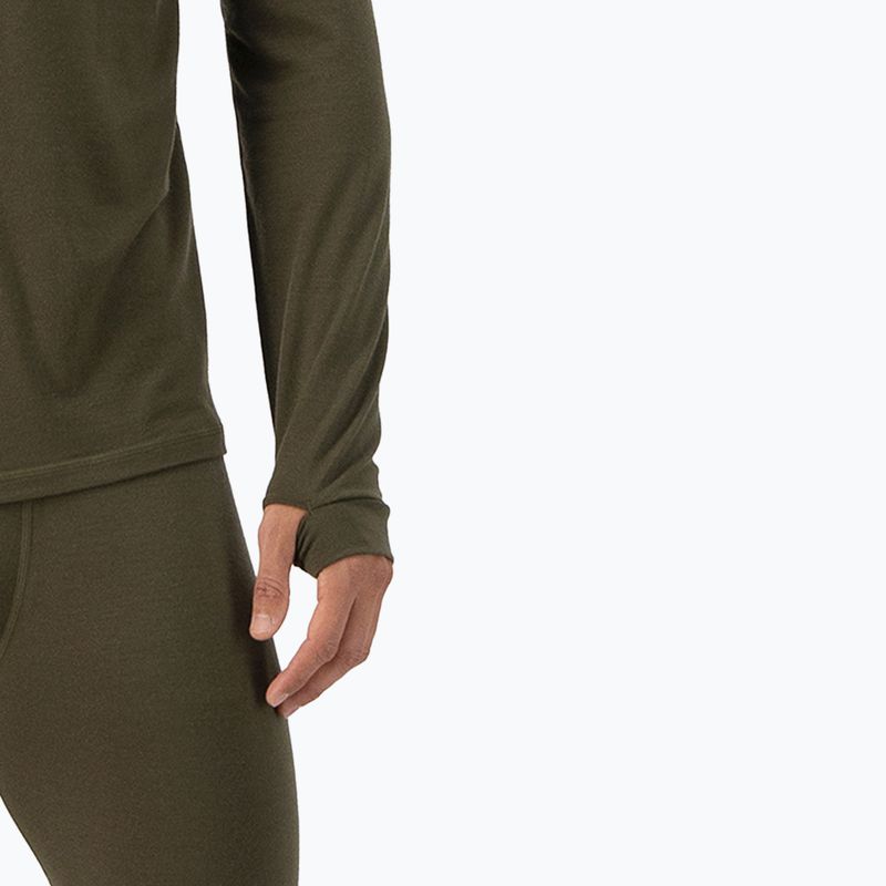 Мъжка термоактивна блуза Mons Royale Cascade Merino Base Layer dark olive 4