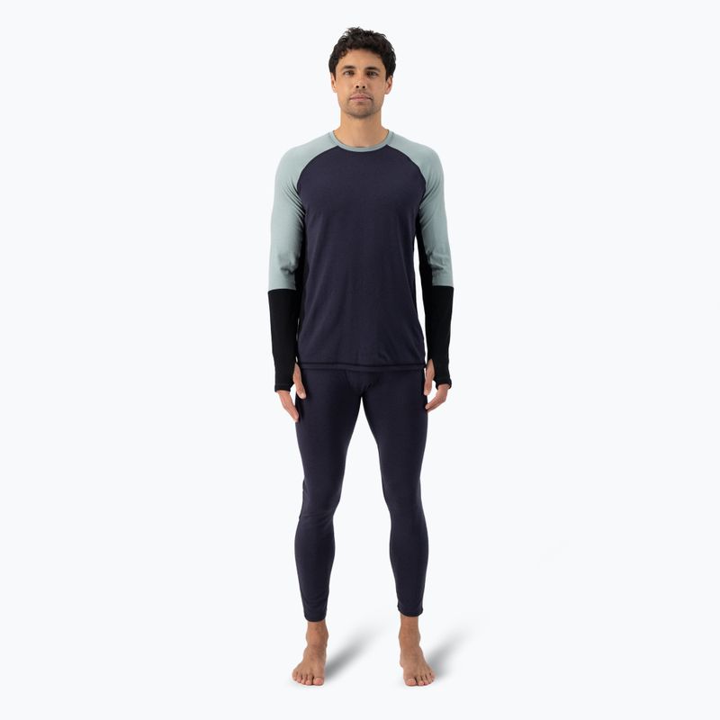 Мъжка термоблуза с дълъг ръкав Mons Royale Olympus Merino Base Layer dew/ 9 iron/ black 2