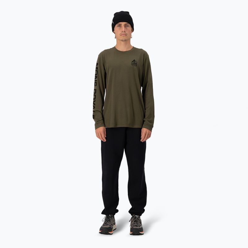 Мъжка термоактивна блуза Mons Royale Icon dark olive 2