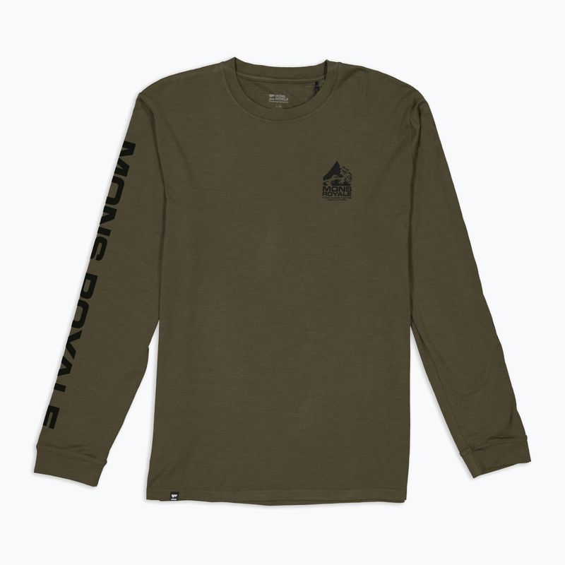 Мъжка термоактивна блуза Mons Royale Icon dark olive 4