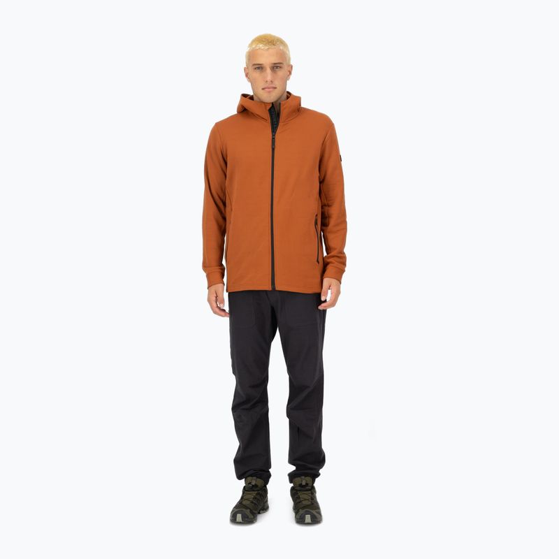Мъжки суитшърт Mons Royale Arcadia Merino Fleece Hoody ginger 2
