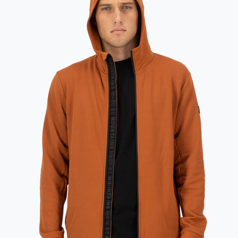 Мъжки суитшърт Mons Royale Arcadia Merino Fleece Hoody ginger 4