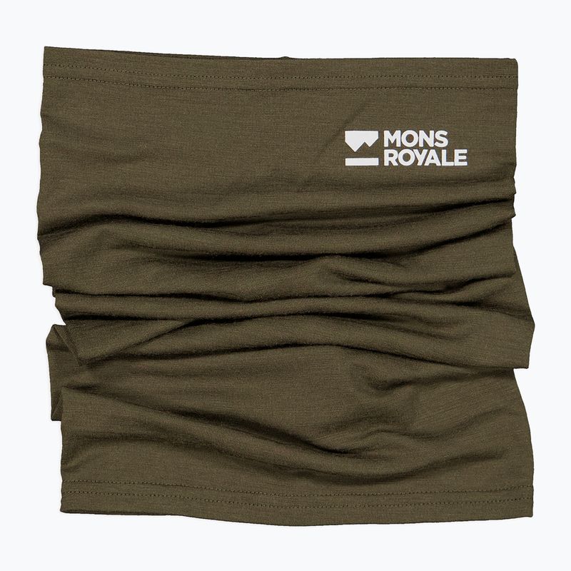 Шал-комин Mons Royale Daily Dose Merino dark olive 2