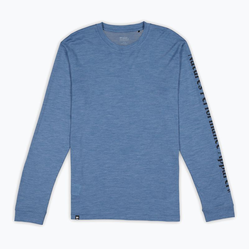 Мъжки термален активен суитшърт с дълъг ръкав Mons Royale Zephyr Tencel steel blue 3