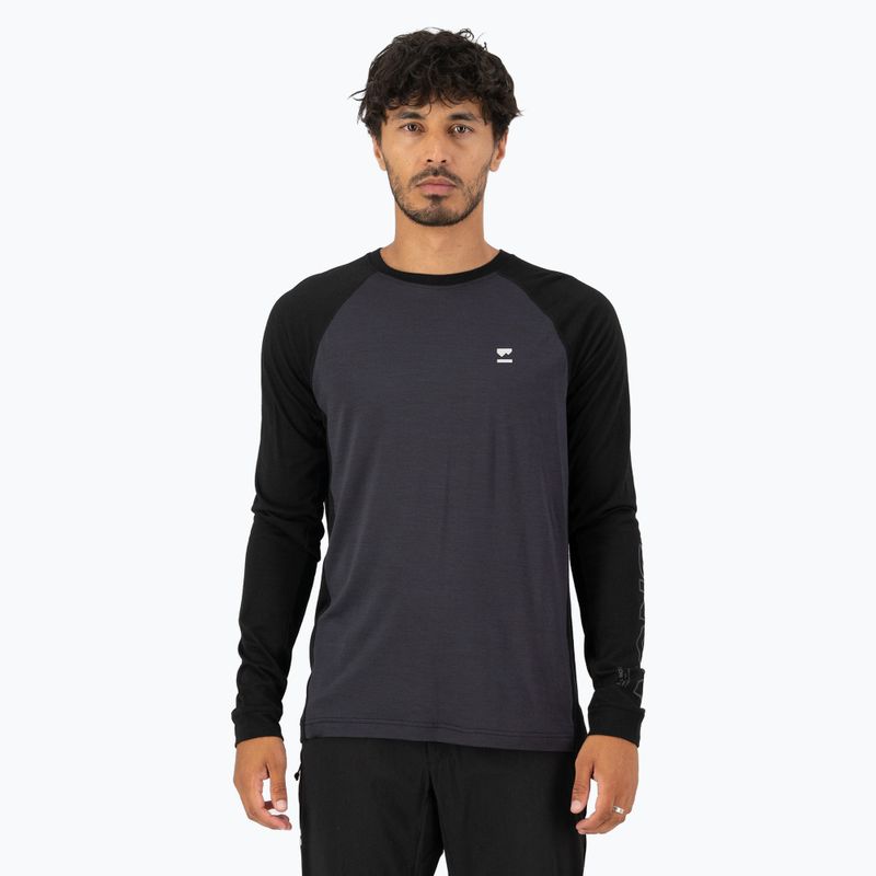 Мъжки термален дълъг ръкав Mons Royale Tarn Merino 9 iron/black