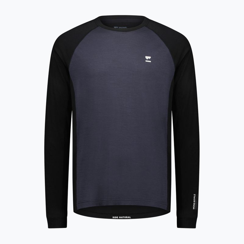 Мъжки термален дълъг ръкав Mons Royale Tarn Merino 9 iron/black 3