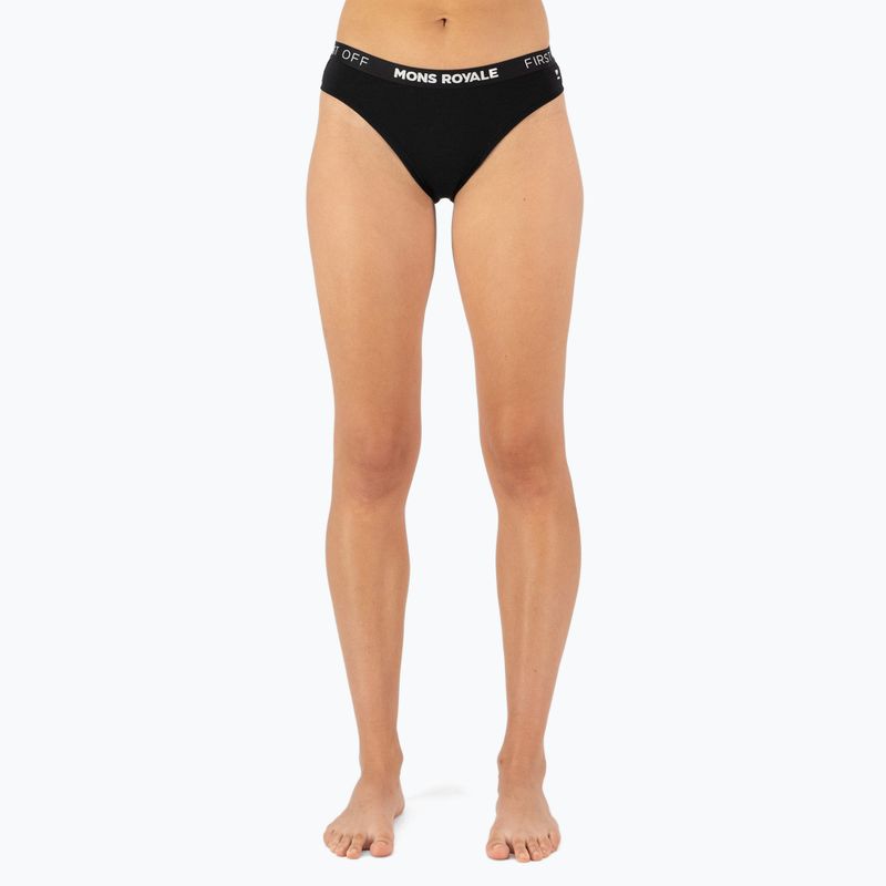 Дамски термални слипове Mons Royale Folo Merino Briefs black 2