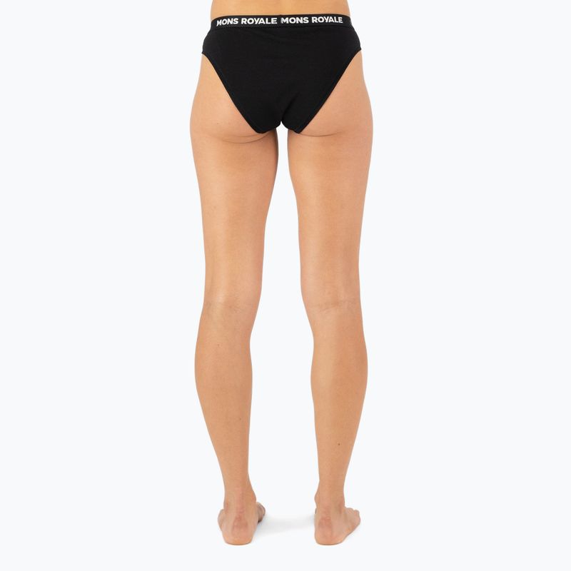 Дамски термални слипове Mons Royale Folo Merino Briefs black 3