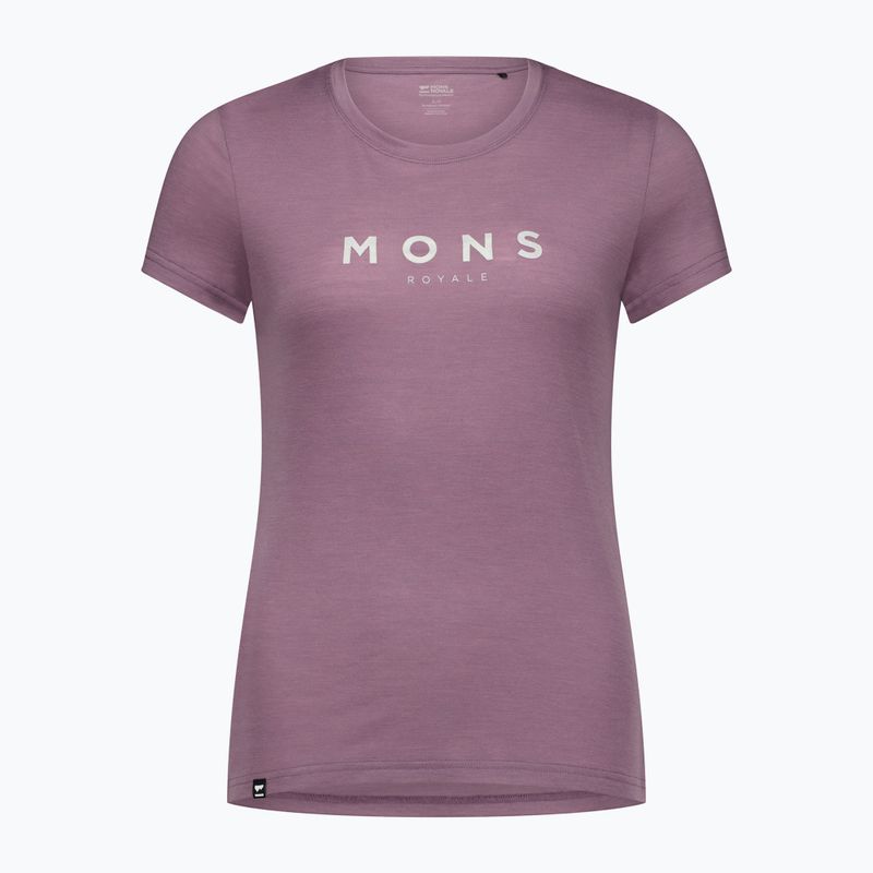 Дамска термо тениска Mons Royale Icon Classic mauve 3