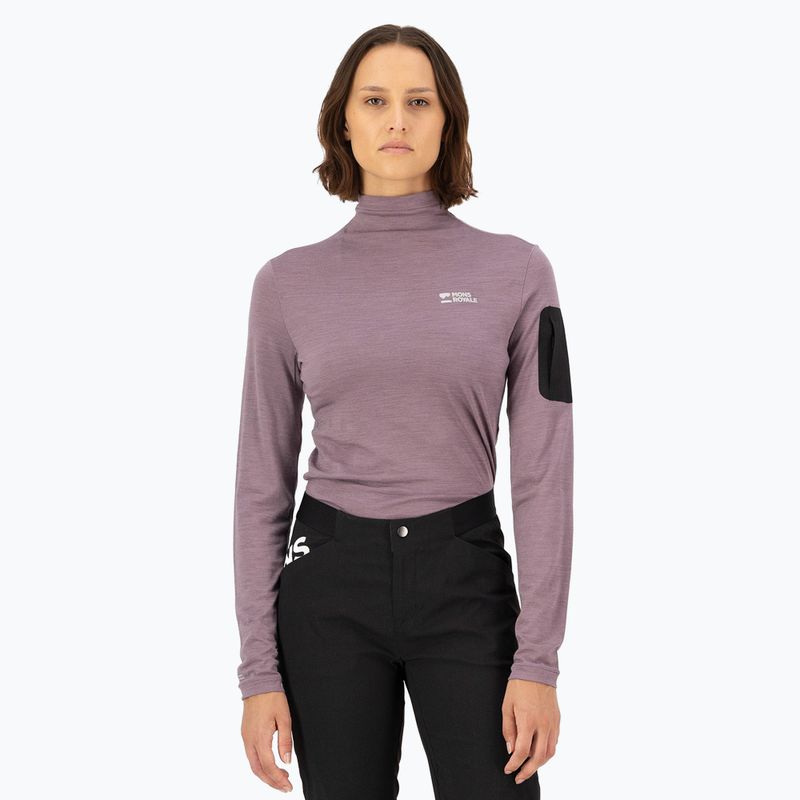 Дамска термоактивна блуза Mons Royale Diversion Mock Neck mauve