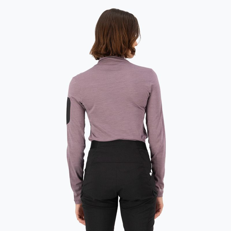 Дамска термоактивна блуза Mons Royale Diversion Mock Neck mauve 2