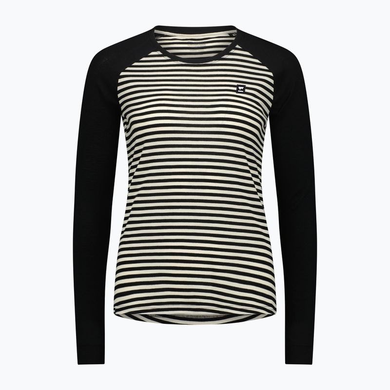 Дамска термоактивна блуза Mons Royale Icon Raglan mr stripe/black 3