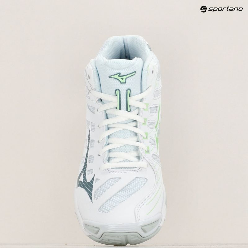 Дамски обувки за волейбол Mizuno Wave Voltage Mid white/glacial ridge/patina green 11