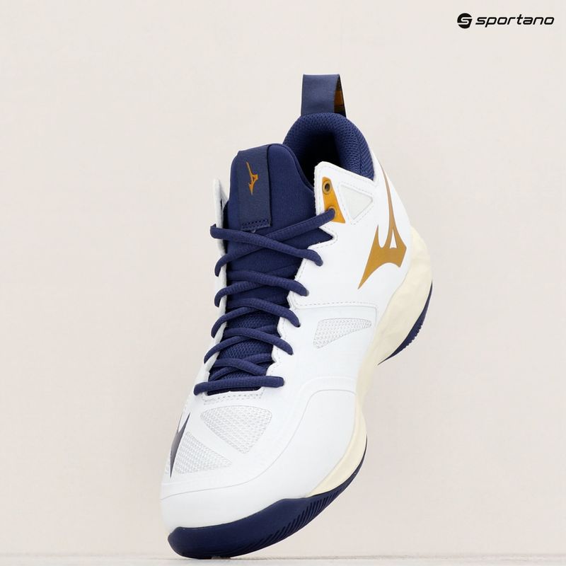 Волейболни обувки Mizuno Wave Dimension Mid white/blue ribbon/mp gold 9