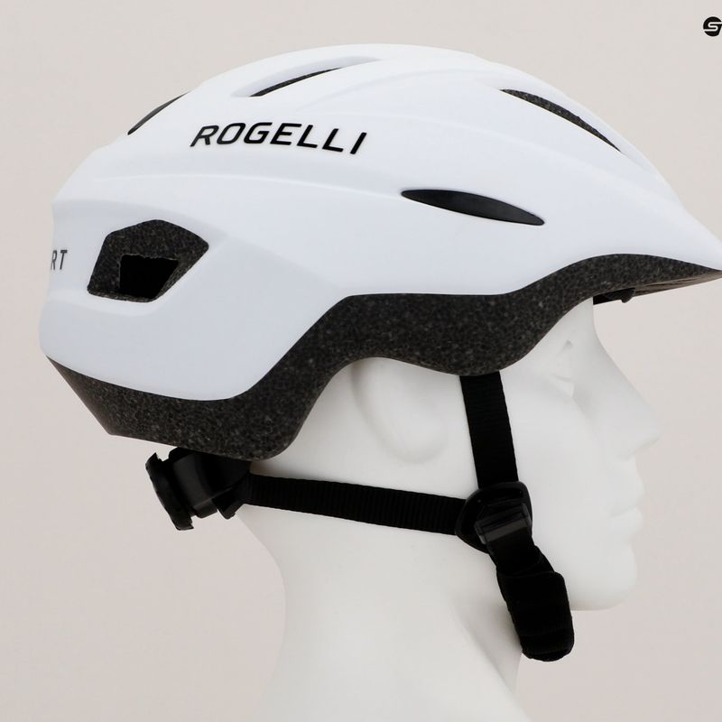 Детска велосипедна каска Rogelli Start white/ black 9